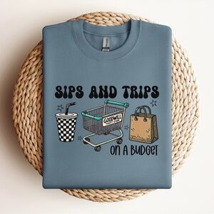 Sips & Trips to the Thrift Store Sweatshirt